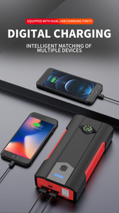 Arrancador de batería de coche de 15000mAh, 600A, arranque de corriente máxima con linterna, paquete de Cables de seguridad con carga de <span class=keywords><strong>teléfono</strong></span> USB - Product Image 4