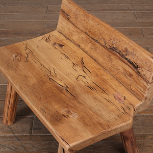 Panca Lunga <span class=keywords><strong>in</strong></span> <span class=keywords><strong>Legno</strong></span> di Olmo Naturale Recuperato, Artigianale, per Arredamento di Casa, Hotel e Villa - Product Image 5