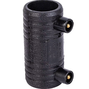 25mm-200mm <span class=keywords><strong>PE</strong></span> Electrofusion Couplage SDR11 Raccords de tuyauterie égaux pour le <span class=keywords><strong>gaz</strong></span> naturel et l'approvisionnement en eau - Product Image 1