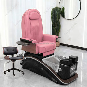 Sillón de Pedicura Eléctrico de Lujo con Masaje Vibratorio, Lámpara LED, Lavabo para <span class=keywords><strong>Spa</strong></span> de Pies con Drenaje Automático para Salón de Belleza y <span class=keywords><strong>Spa</strong></span> de Uñas - Product Image 3