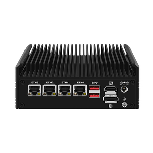 Topton tường lửa rắn Router i3 n305 N100 4 * i226-V 2.5g không quạt Mini PC <span class=keywords><strong>DDR4</strong></span> pcie3.0x4 mSATA 2 * HD + dp NAS pfsense proxmox - Product Image 1