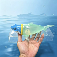 Jouet Squishy Requin Changeant de Couleur, Rempli d'Eau Pure, Rebond Rapide, Jouet Sensoriel Anti-Stress, Boîte de Présentation, Cadeau, Jouet à Presser