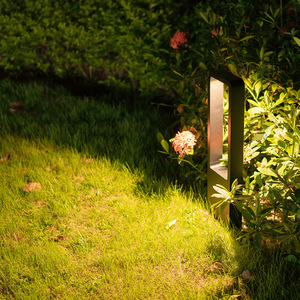 Lampe de jardin extérieure étanche à LED, design géométrique abstrait, style européen COB - Product Image 2