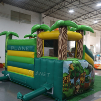 Structure gonflable géante de qualité commerciale avec toboggan et piscine pour fêtes