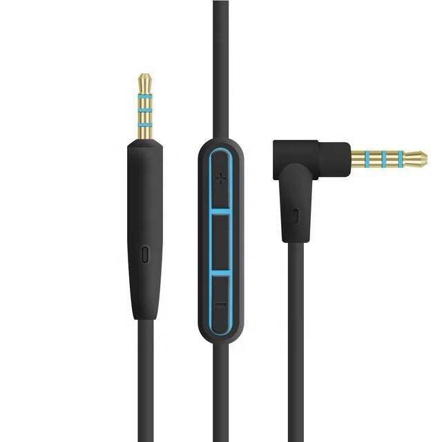 Free Shipping Replacement Audio Headphone Cable With Mic Long Compatible With B Ose QuietComfort 25, QC25,0 QC35 Headphones