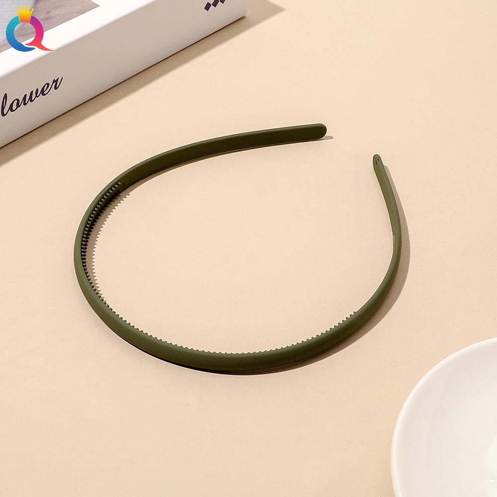 Morandi hair hoop-olive green