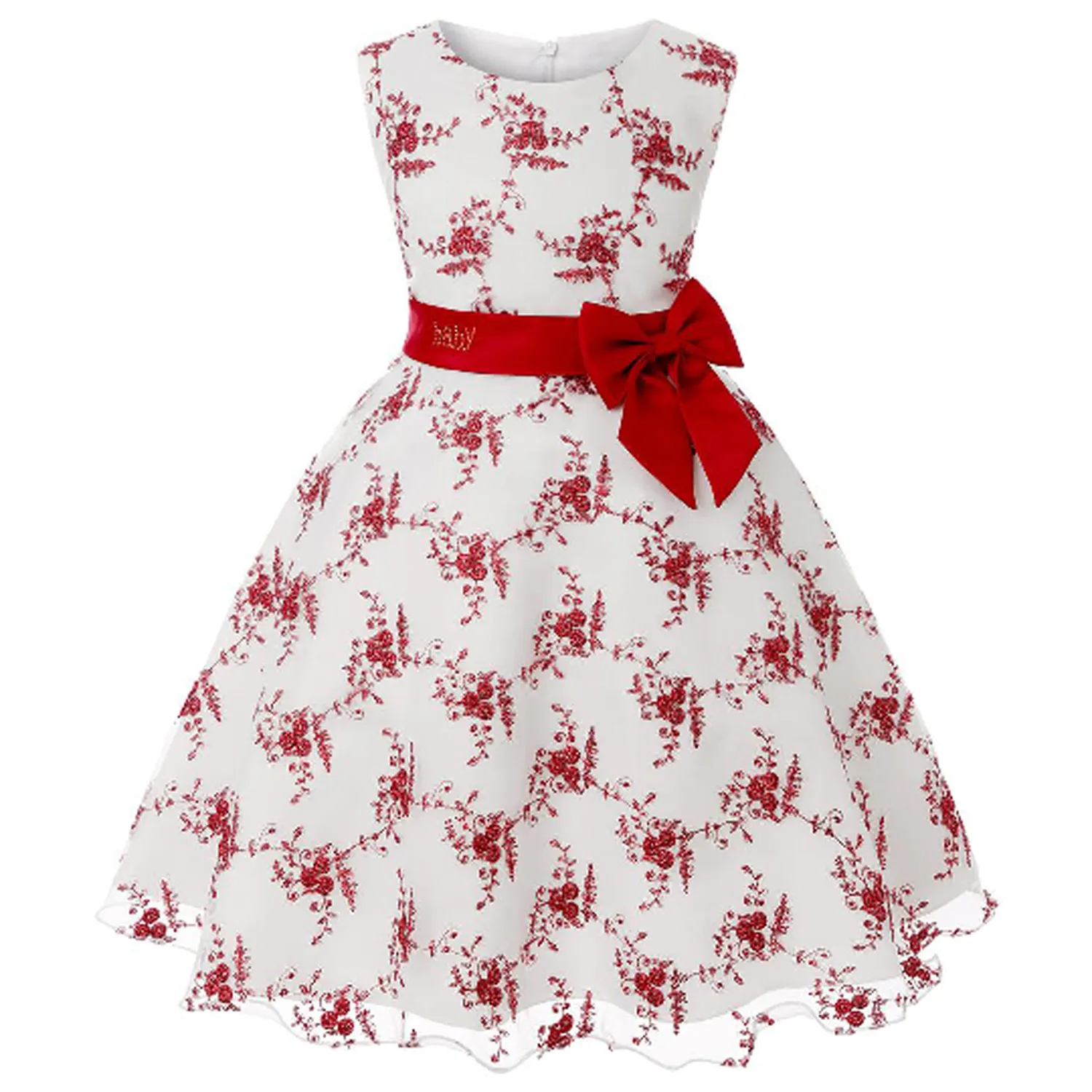 2021 neue mädchen European und American hohe grade Princess Dress Lace zeigen kleid Christmas party 2 zu 9 jahre alt