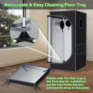 <span class=keywords><strong>Kit</strong></span> complet hydroponique personnalisé, tente de culture 120x120x200cm |   Tente de culture intérieure <span class=keywords><strong>pour</strong></span> plantes avec éclairage LED 600D à occultation totale - Product Image 3