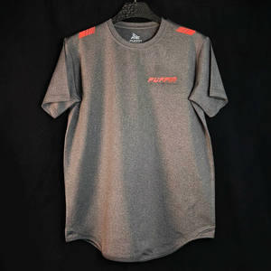 Camiseta Deportiva de Manga Corta para Hombre PUFFIN SPORTS, Corte Regular, Cuello Redondo, Tejido de Punto, Secado Rápido, Logotipo Deportivo con Impresión de Silicona - Product Image 5