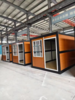 Vente en Chine de bureaux et espaces de vie mobiles de conception moderne Maison préfabriquée en conteneur en acier pliable pour hôtel