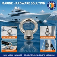 Écrou à œil de levage en acier inoxydable 316, norme marine JIS1169, filetage BSP BSF UNC de 6 mm (1/4 pouce), accessoires de gréement pour bateaux, yachts et navires