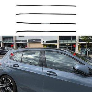 Car Roof Rack Piano Black Carbon Fiber Texture Adhesive 163x14x13cm For BMW 1 Series F40 F70 2019 Models - Product Image 1