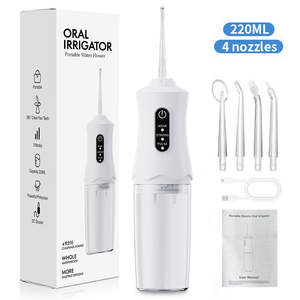Irrigador Bucal Inalámbrico Profesional, 3 Modos, 220 ml, Impermeable, Eléctrico, Recargable por USB, Portátil, para Uso Doméstico - Product Image 1