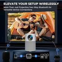 Mini Proyector Inteligente con Batería Integrada, Fuente de Luz LED, Bajo Nivel de Ruido de 32dB, Interfaz HDMI y USB, Proyector HD de 720P para el Hogar, OEM
