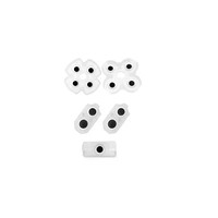 Kit de boutons conducteurs en silicone pour manettes PS4 001 020 030 050 – Pièces de rechange en caoutchouc pour réparation