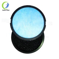 Filtre à air extérieur pour voiture à gaz rond personnalisé en usine, élément HEPA à trois couches en nid d'abeille avec charbon actif