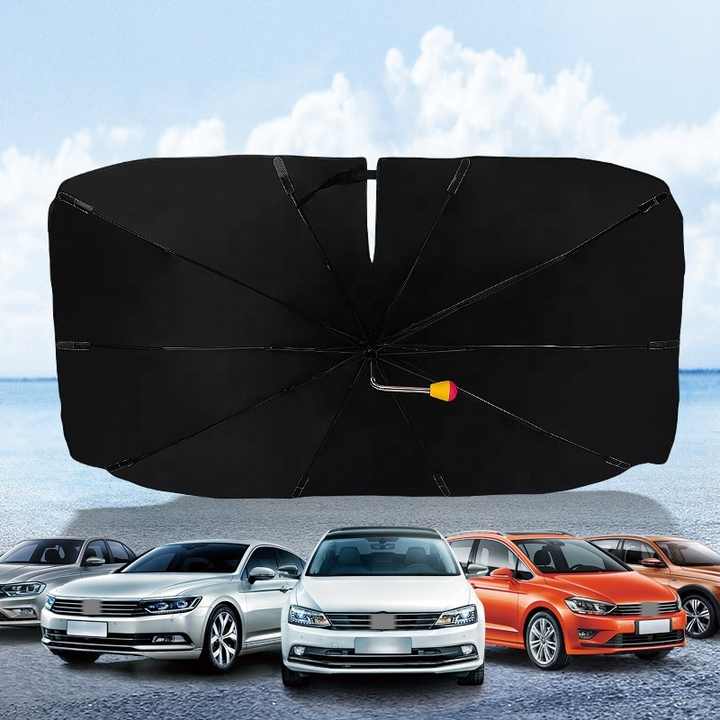Silver Car Front Shade Window Folding Umbrella Anti UV Rays Heat