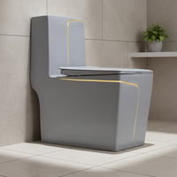 En gros WC intelligent en céramique universel à économie d'eau, cuvette carrée, chasse d'eau à jet automatique par siphon