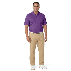 T-shirts Polo en Polyester-Coton pour Hommes avec Logo Personnalisé, Motif Uni, Design de T-shirts en Toile - Product Image 1