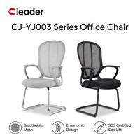 Chaises de bureau ergonomiques en maille avec base cantilever, support lombaire, robustes, pour personnel, visiteurs et cadres, pour réunions