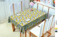 Sets de table en PVC à motif floral citron et rose, imperméables et faciles à nettoyer, résistants à la chaleur, antidérapants, écologiques, pour la décoration de la table à manger, la maison et la cuisine