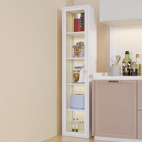 Bibliothèque en métal à porte unique avec étagère en verre trempé 3C pour bibliothèque enfants salon bureau cuisine Application