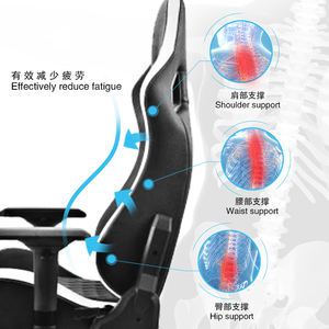 Silla de ordenador de lujo para Gamer, sillón de cuero pu con reposapiés y masaje, escorpión de carreras - Product Image 5