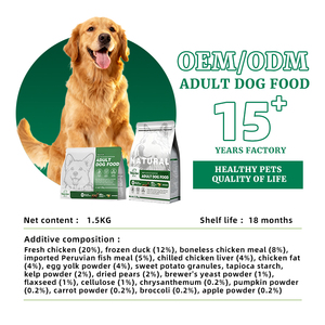 Fabbrica all'ingrosso OEM 1.5kg cucciolo adulto liofilizzato <span class=keywords><strong>cibo</strong></span> <span class=keywords><strong>secco</strong></span> <span class=keywords><strong>per</strong></span> cani <span class=keywords><strong>cibo</strong></span> <span class=keywords><strong>per</strong></span> animali domestici <span class=keywords><strong>per</strong></span> cane - Product Image 5