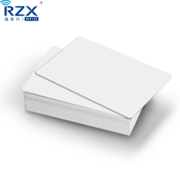 Cartes PVC Blanches Vierge RFID à Puce F08 13.56Mhz en Plastique CR80