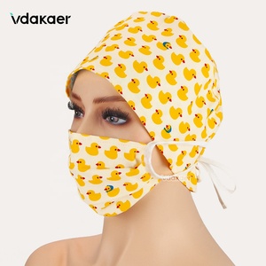 Casquette chirurgicale 100% coton pour le travail, joli chapeau avec imprimés pour médecins, femmes et hommes, matériel <span class=keywords><strong>de</strong></span> Salon <span class=keywords><strong>de</strong></span> beauté, soins infirmiers, <span class=keywords><strong>de</strong></span> laboratoire, nouvelle collection - Product Image 1