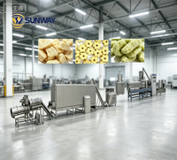 Ligne de production de machines à aliments soufflés à double extrudeur à vis grande capacité pour Froot Loops, maïs, fromage soufflé et snacks céréaliers