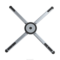 Support de téléphone portable A8 en alliage d'aluminium, adsorption magnétique, réglage de la hauteur sur 8 niveaux, support de bureau portable pour téléphone et tablette