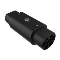 Adaptateur 32A Type 2 vers GB/T avec verrouillage, mâle Type 2 vers GB/T pour recharge de véhicules électriques, norme européenne vers norme chinoise