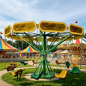 Manèges pour enfants <span class=keywords><strong>pas</strong></span> chers et amusants pour les fêtes foraines en plein air, chaise volante 12 places à vendre - Product Image 5