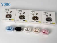 Écouteurs sans fil intra-auriculaires Y90, écouteurs de jeu à faible latence, écouteurs sans fil pour dormir avec indicateur de batterie