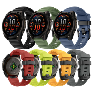 เพลิดเพลินไปกับสายนาฬิกาซิลิโคนสไตล์เทรลที่สวยงามสำหรับ Garmin Fenix 8 22มม. 26มม. สายนาฬิกา - Product Image 1