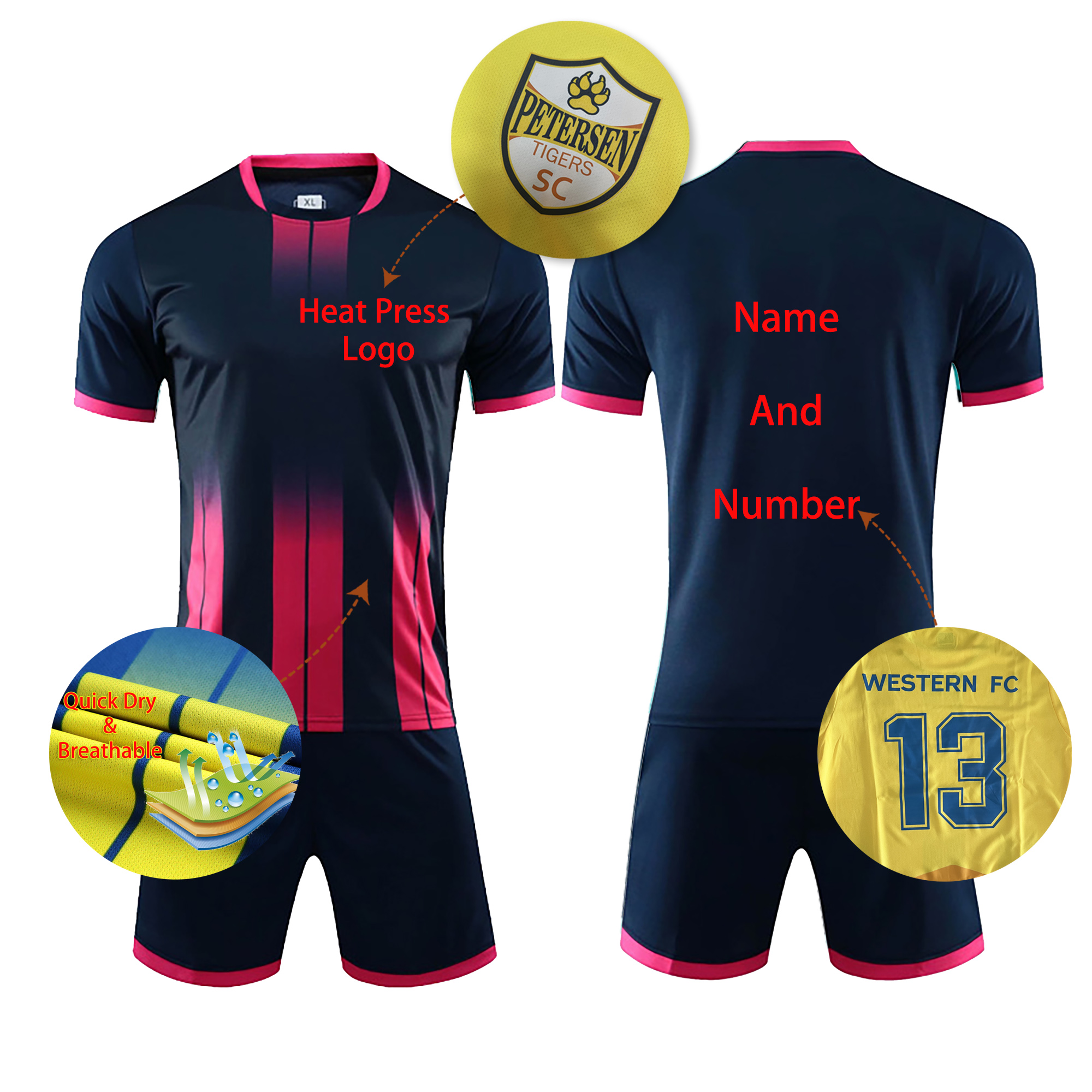 Custom Soccer Jersey For Kids Boys Girls Personalized