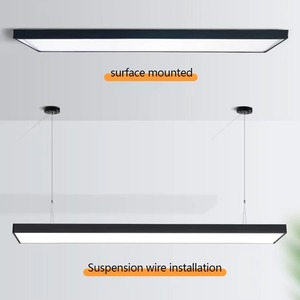Kiến trúc siêu sáng tuyến tính ánh sáng mặt dây chuyền màu đen 30W 4ft 120cm Led tuyến tính ánh sáng mặt dây chuyền - Product Image 4