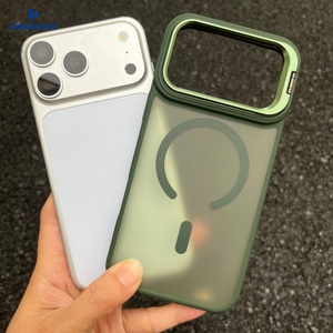 Coque de téléphone portable magnétique de luxe personnalisée avec support d'appareil photo en métal mat pour iPhone 11 12 13 14 <span class=keywords><strong>Plus</strong></span> 15 16 17 Pro Max - Product Image 5