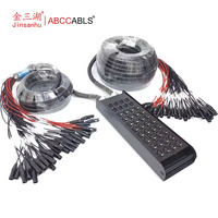 Câble de scène professionnel audio 40 canaux XLR, câble serpent pour enceinte, câble micro coaxial en cuivre nu