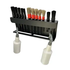Double layer detail brush Hanging Rail Car Beauty Shop Auto Cleaning Detailing Tool Hanger Sprayer Replacement Rack