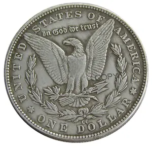 13PCS (1878-1893). CC americano Dólar Morgan chapados en plata réplica de monedas conmemorativas