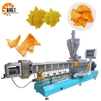 Ligne de production de snacks frits, machine à chips de maïs à double vis, machine industrielle à tortillas de maïs