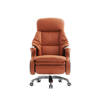 Vente en gros Nouveau design Chaises de bureau en cuir pour directeur exécutif Chaises de bureau pivotantes ergonomiques de luxe EMF
