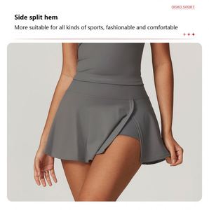 Conjunto corto reversible transpirable para mujer con logotipo personalizado, falda de tenis con parte superior acolchada, ropa deportiva de Fitness aerodinámica - Product Image 2