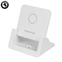 Support de chargeur sans fil 2-en-1 portable 15W à charge rapide pour téléphone de bureau
