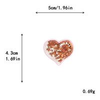 Différents styles de patchs brodés en sequins scintillants en forme de petit canard (polyester personnalisable) pour vêtements et chapeaux