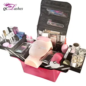 Kit de extensión de pestañas, bolsa de salón de belleza, kit de levantamiento de pestañas profesional, herramienta de maquillaje para principiantes, kit de entrenamiento