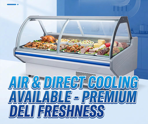 Refrigerador Comercial para Exhibición, Vitrina Refrigerada para Delicatessen, Congelador Comercial para Carnicería - Product Image 5