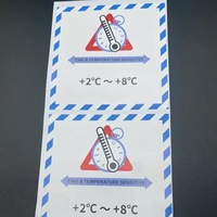 Étiquettes adhésives sensibles à la température pour avertissements d'expédition, autocollants pour la logistique de la chaîne du froid et les produits pharmaceutiques